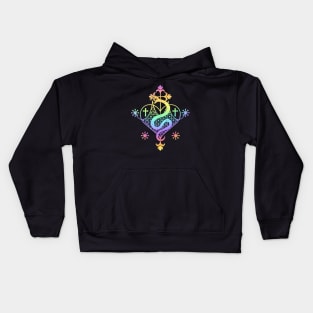 Marie Laveau Sigil Veve Voodoo Hoodoo Kids Hoodie